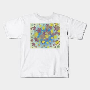 Autumn Maple Leaves Nature Beauty Kids T-Shirt